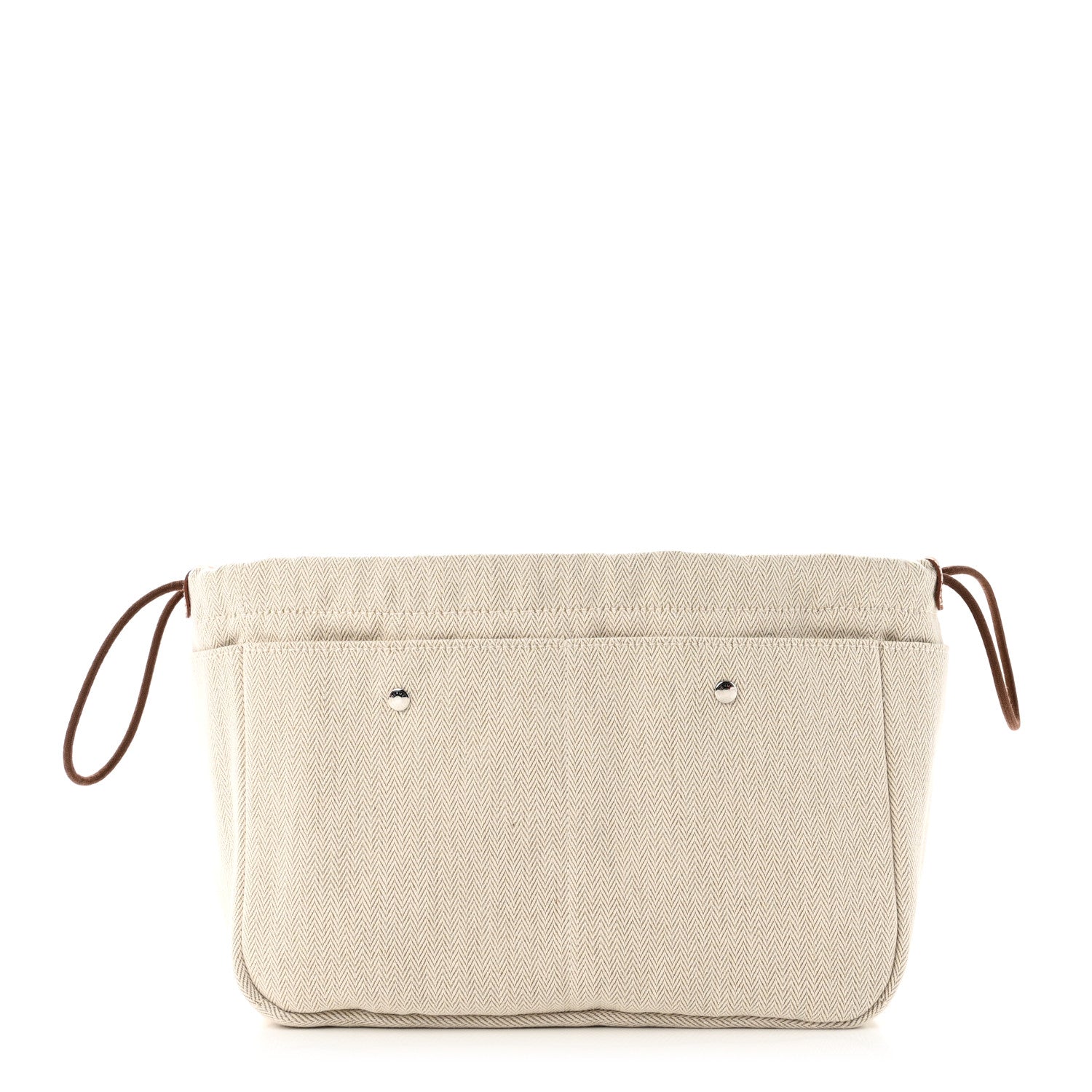 Hermes Canvas Barenia Fourbi 25 MM Pouch Naturel Fauve 1 of 7
