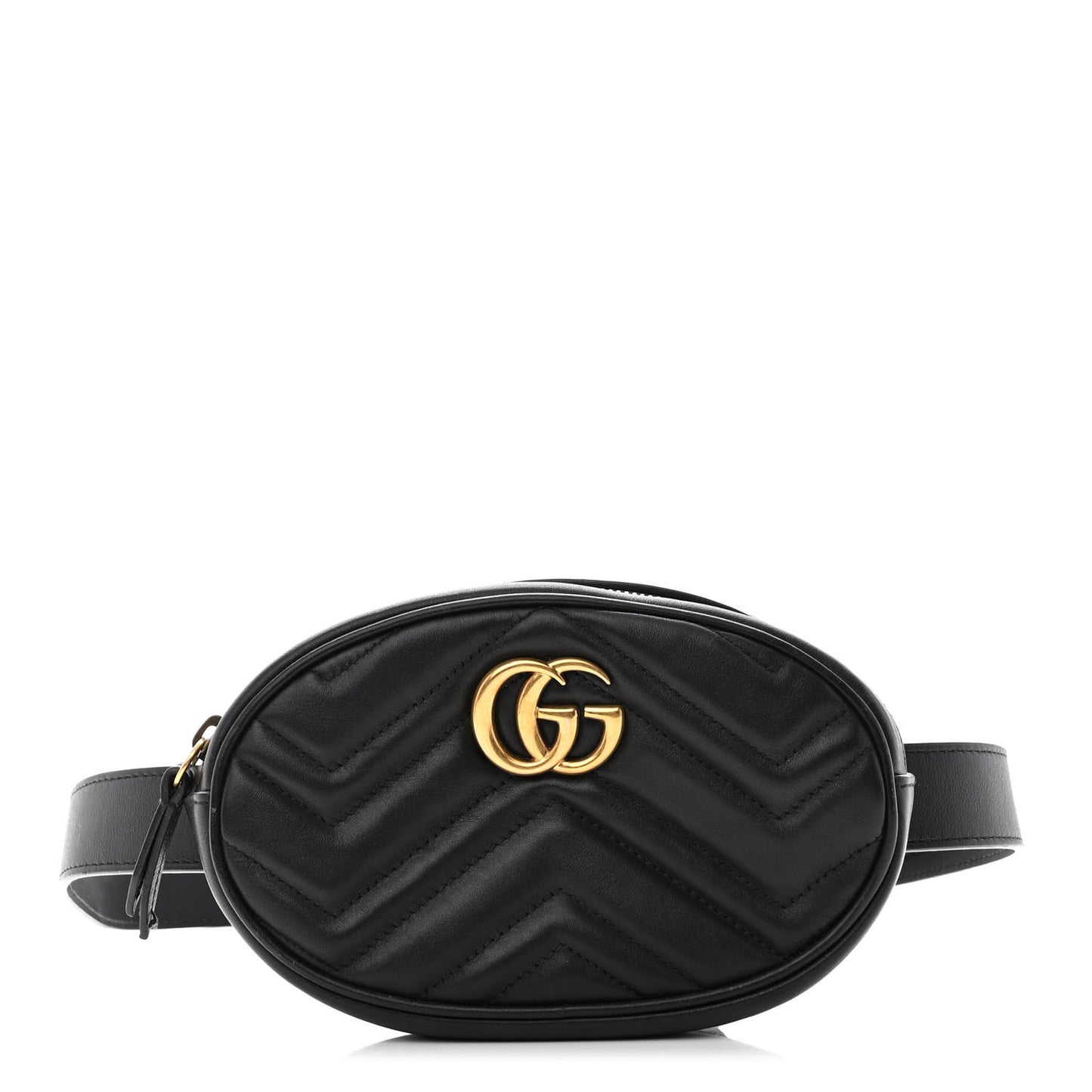 Calfskin Matelasse GG Marmont Belt Bag 105 42 Black