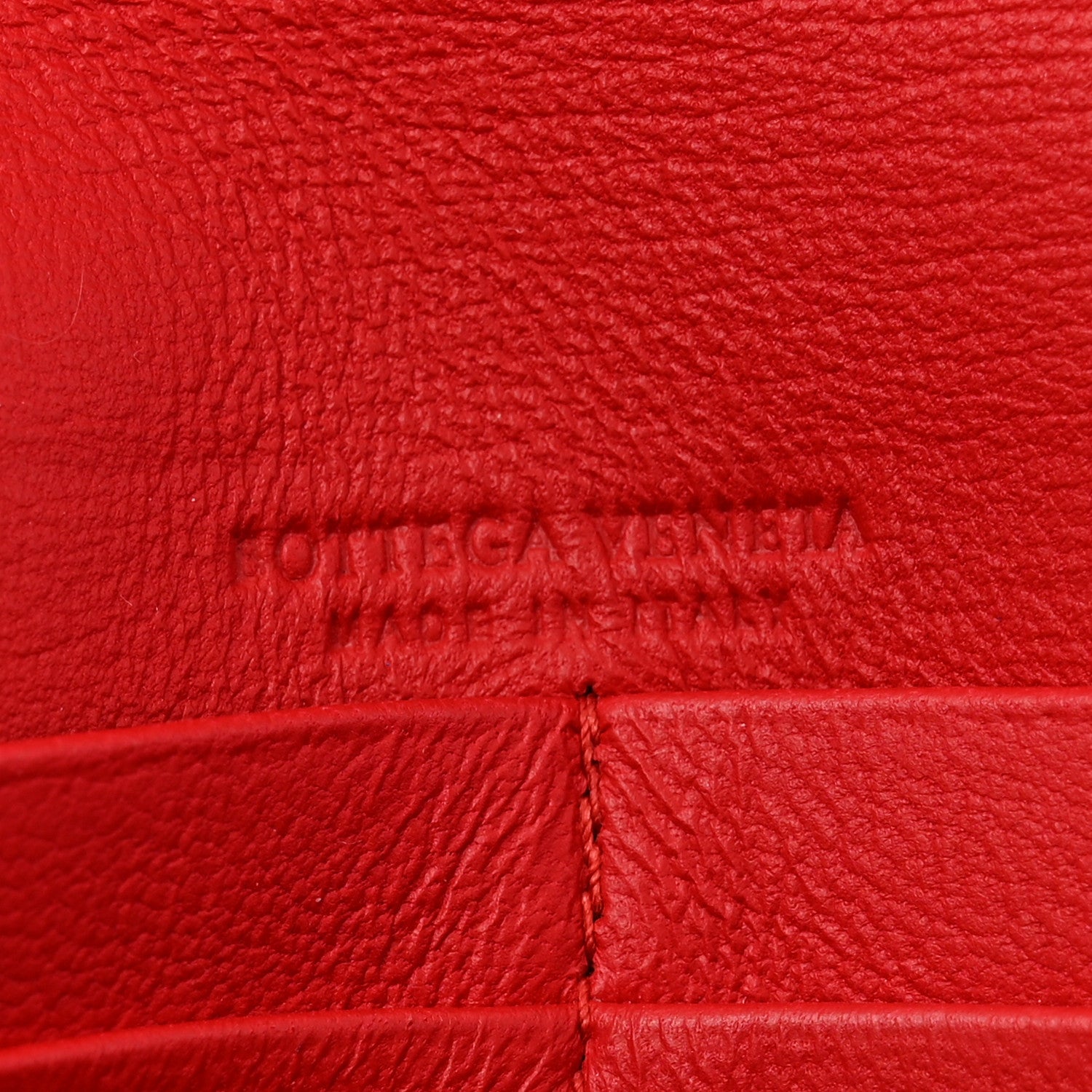 Bottega Veneta Nappa Intrecciato Continental Wallet on Chain Red 6 of 14