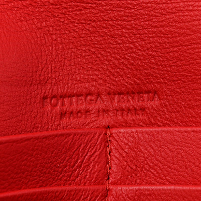 Bottega Veneta Nappa Intrecciato Continental Wallet on Chain Red 6 of 14