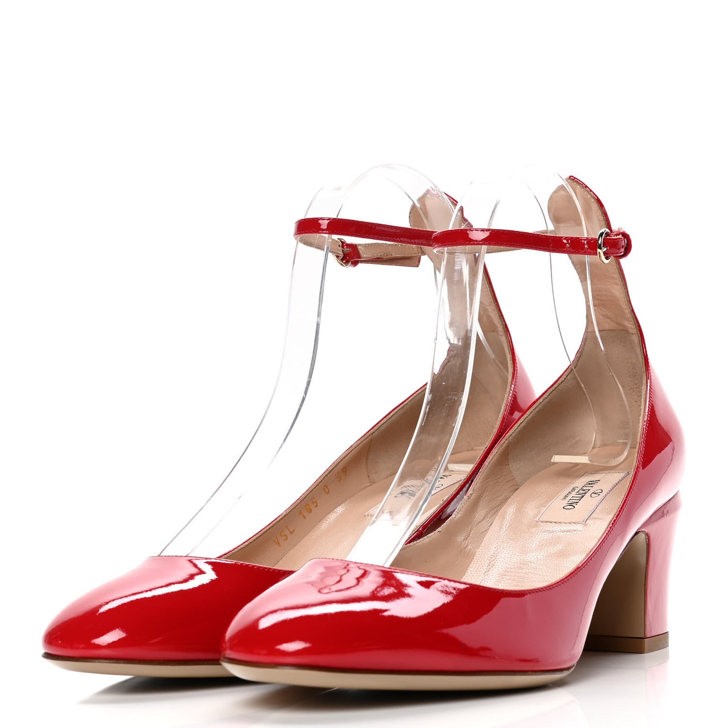 Valentino Garavani Patent Tan-Go Mary Jane 60mm Pumps 39 Rosso Valentino 3 of 10
