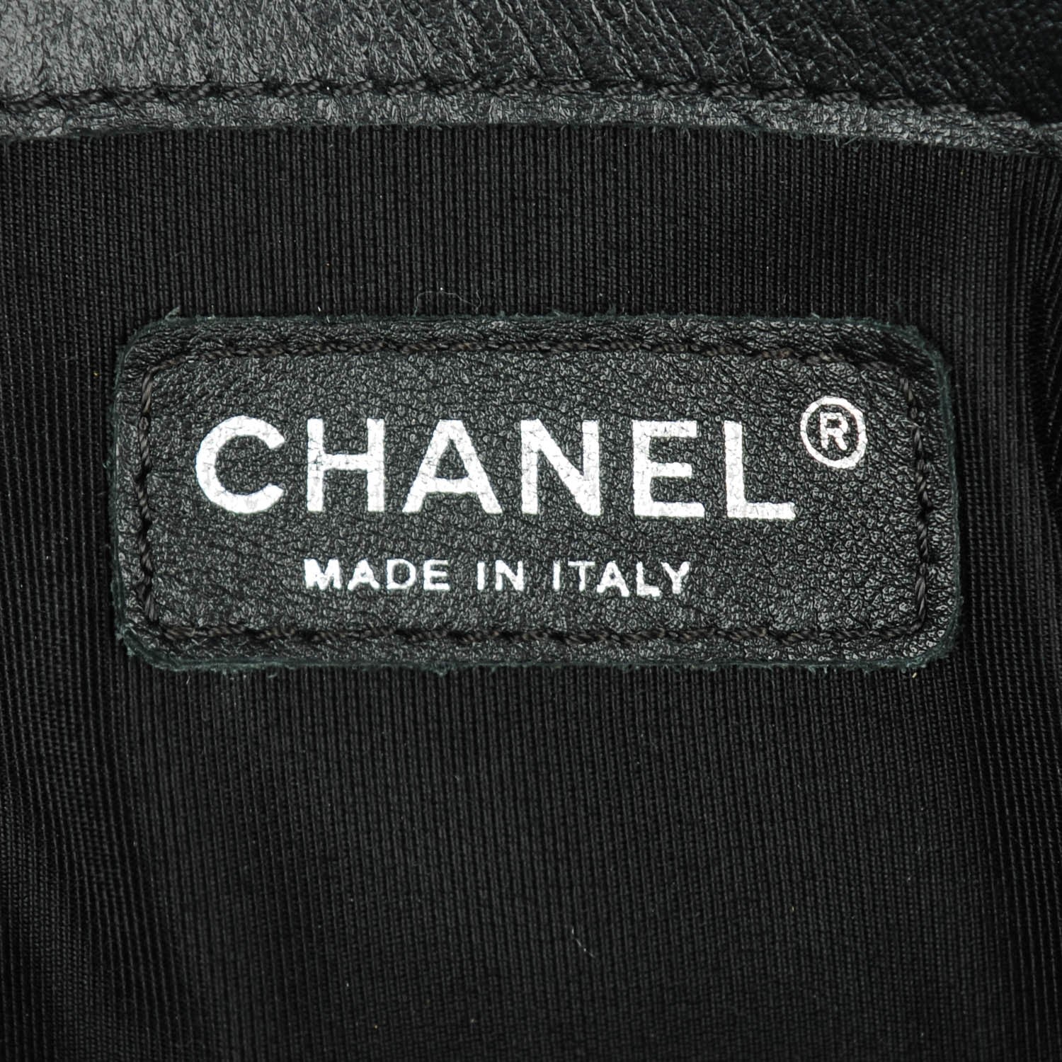 Chanel Calfskin Enchained XL Boy Flap Black 6 of 7