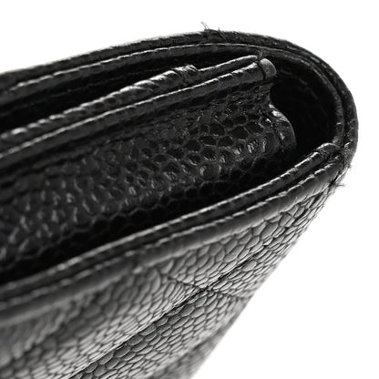 Chanel Caviar Quilted Flap Card Holder Black 11 of 15
