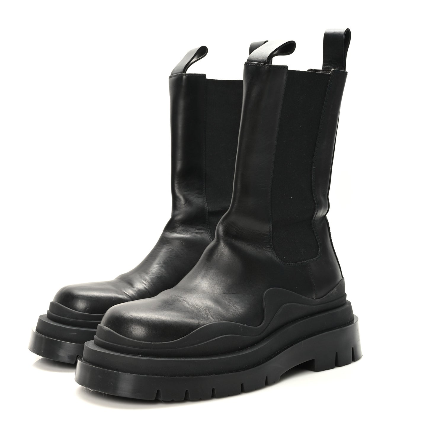 Calfskin The Lug Chelsea 55mm Boots 38 Black