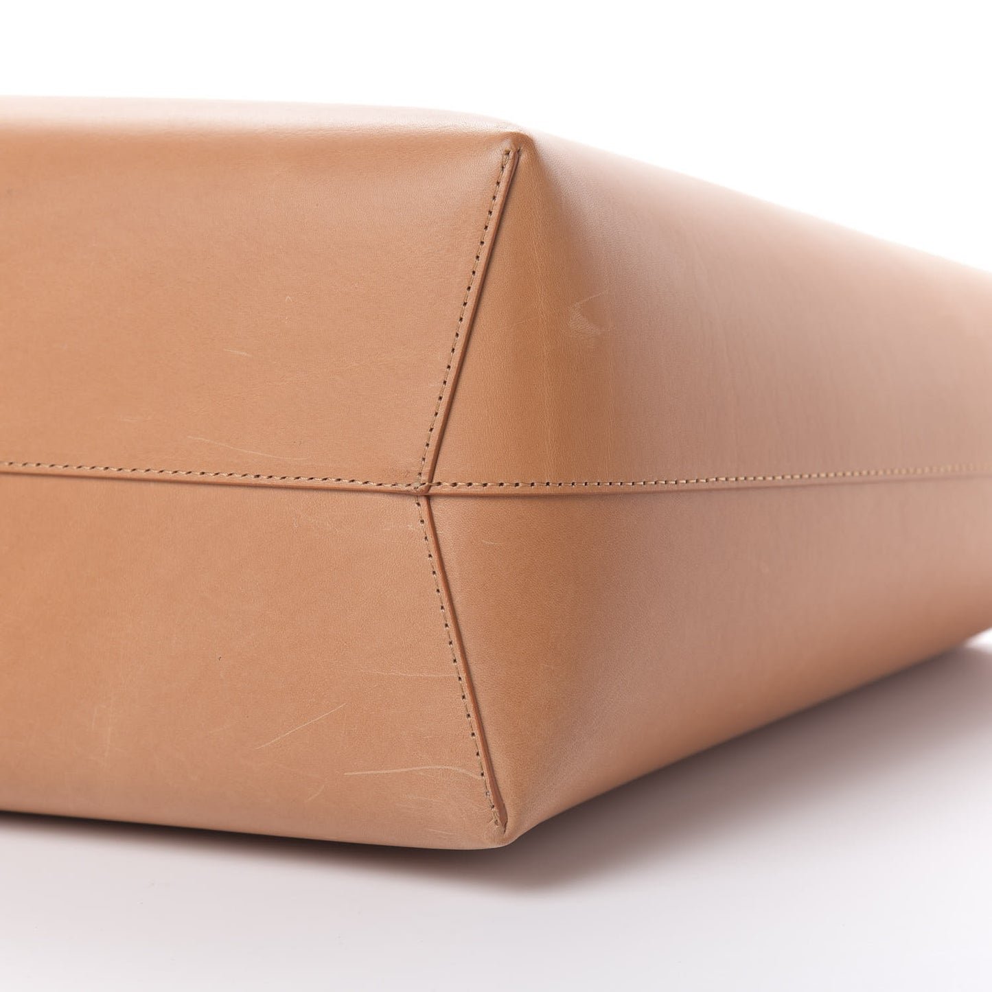 Calfskin Large Shopping Tote Cammello Rosa