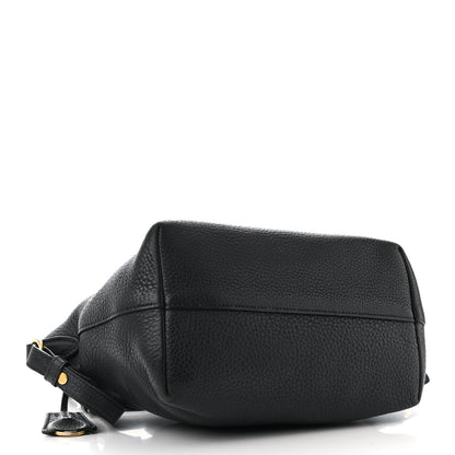 Prada Vitello Daino Small Tote Black 4 of 20