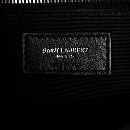 Saint Laurent Lambskin Quilted Small Loulou Puffer Monogram Chain Satchel Black 6 of 10
