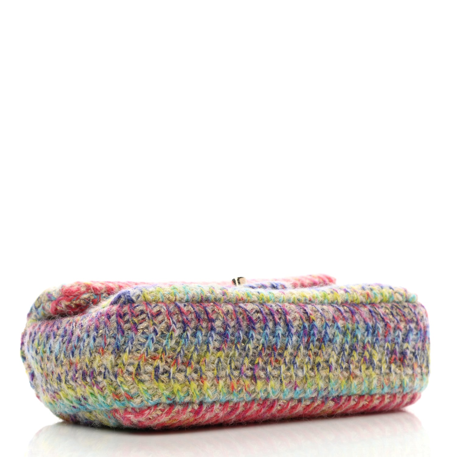 Chanel Knit Mini Rectangular Flap Orange Multicolor 3 of 8