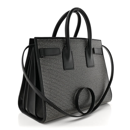 Saint Laurent Calfskin Studded Small Sac De Jour Black 3 of 16