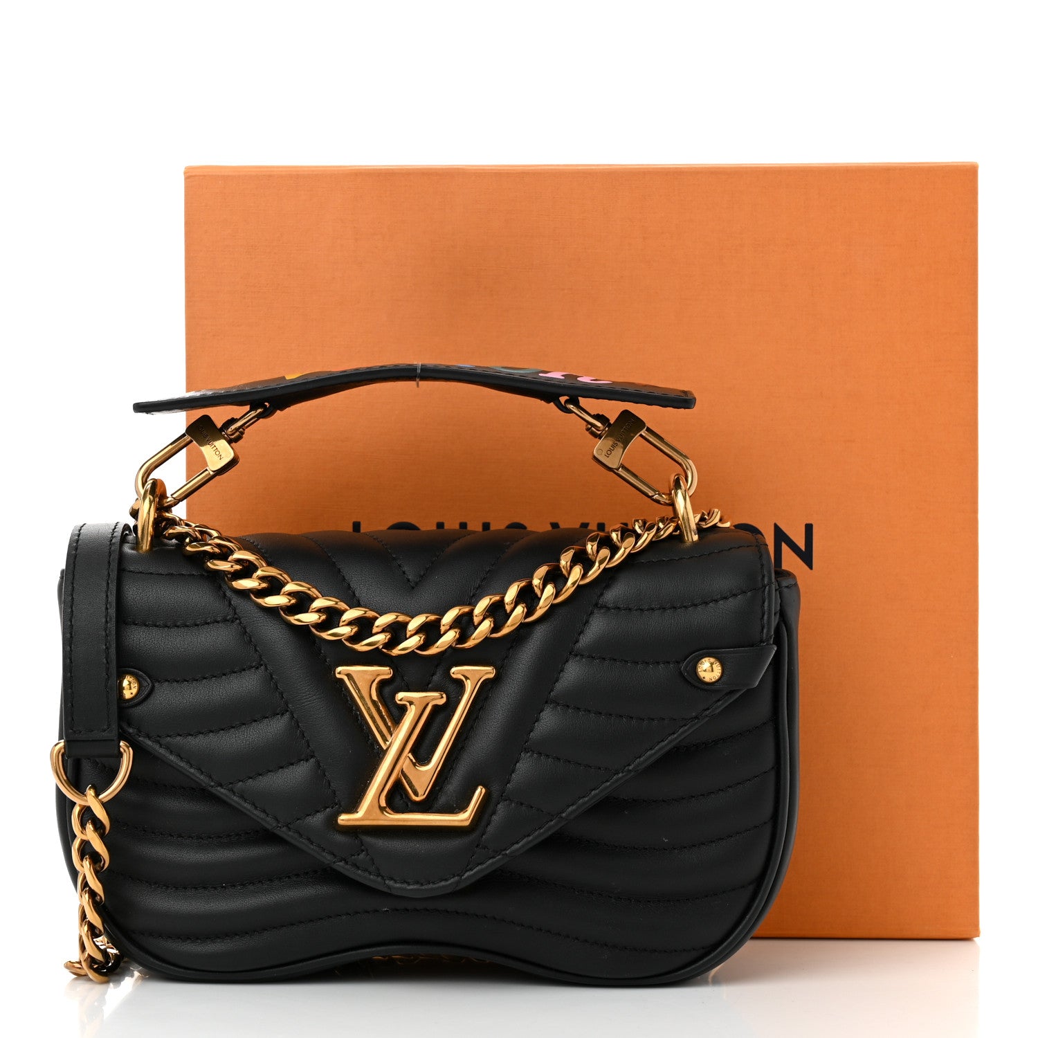 Louis Vuitton Calfskin New Wave Chain PM Black 11 of 11