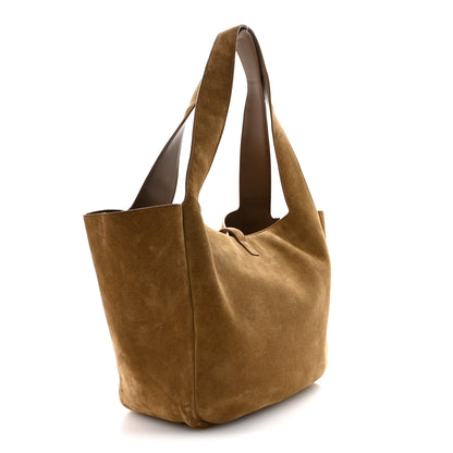 Saint Laurent Suede Bea Tote Golden Leaf 3 of 13
