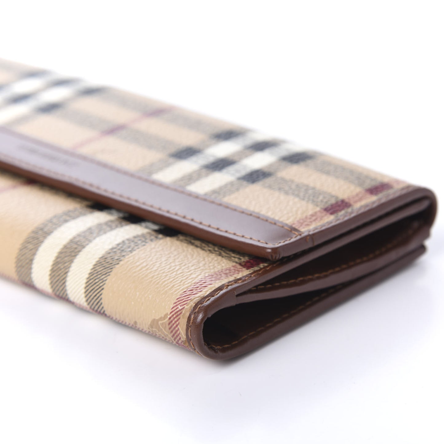 Haymarket Check Continental Wallet Brown