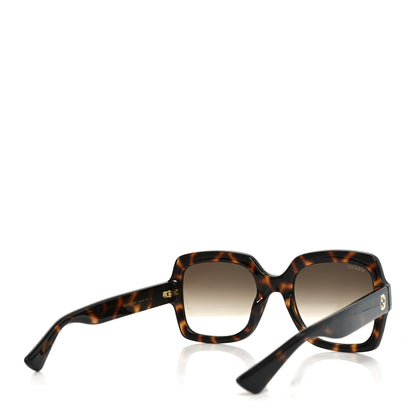 Gucci Acetate Square Frame Sunglasses GG1337S Havana 4 of 7