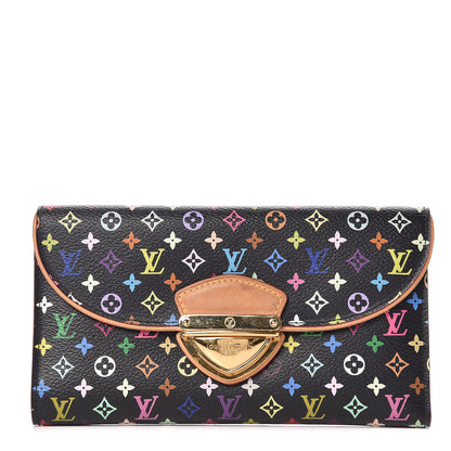 Louis Vuitton Monogram Multicolor Eugenie Wallet Black Grenade 1 of 9