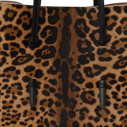 Alaia Faux Calf Hair Calfskin Leopard Print Mina 32 Bag Mordore Black 7 of 10
