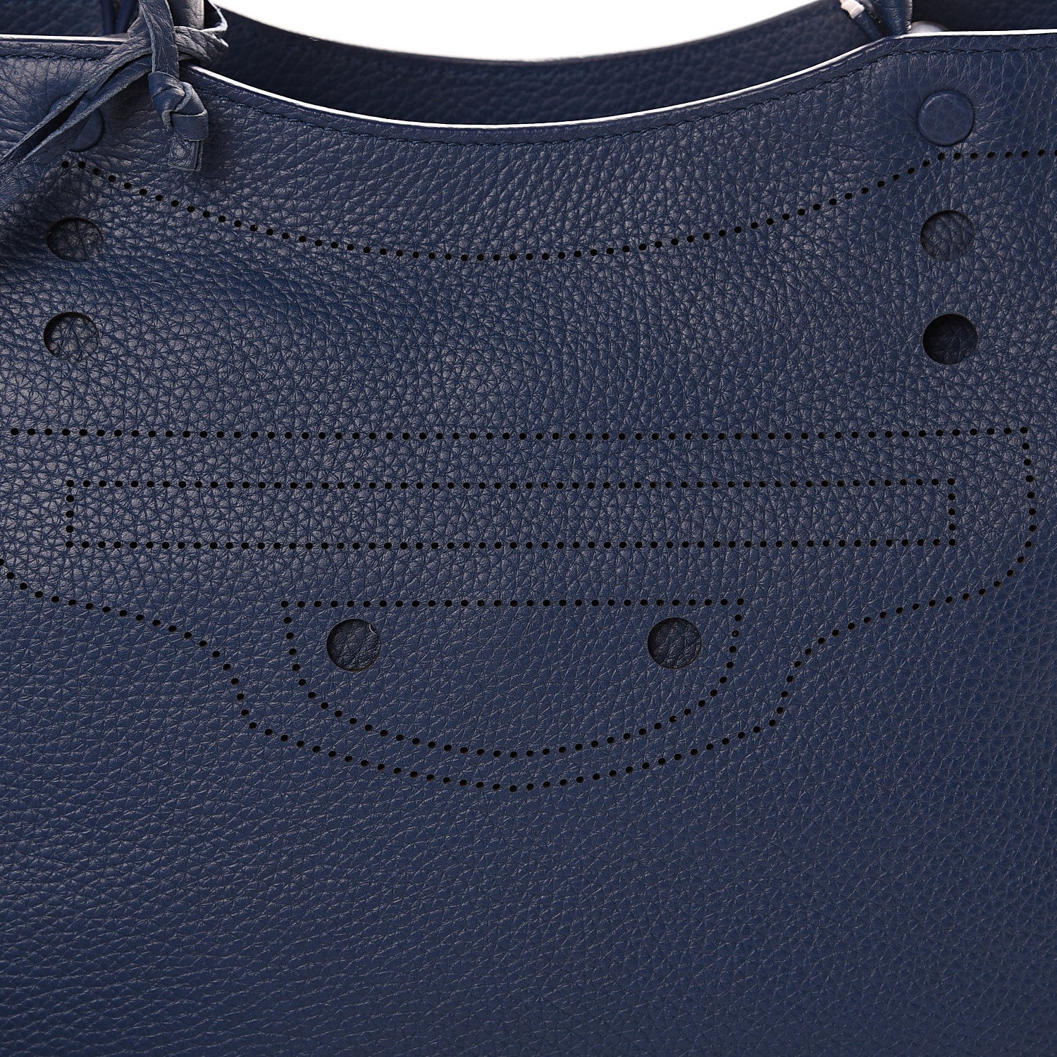 Balenciaga Veau Grana Perforated Blackout Hardware City Bleu Tanzanite 9 of 12