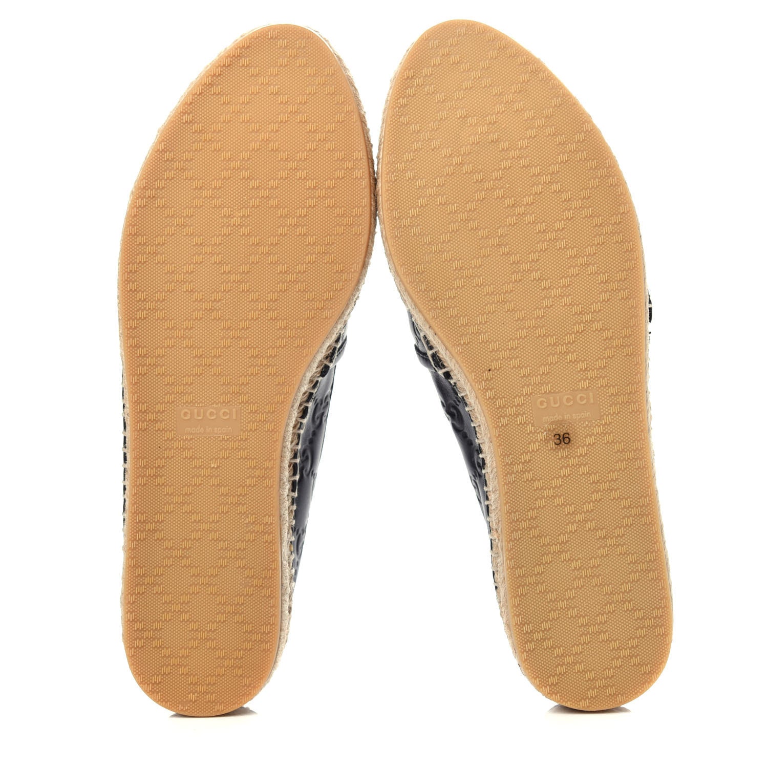 Gucci Guccissima Signature Espadrilles 36 Black 6 of 11