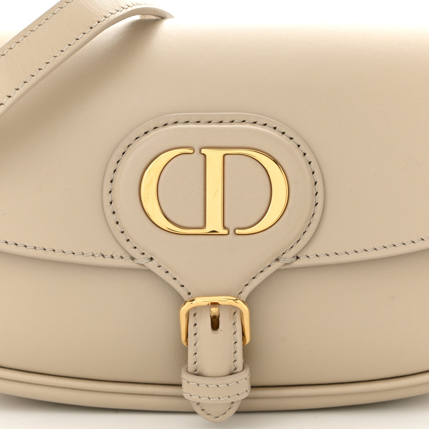 Box Calfskin East West Bobby Bag Beige