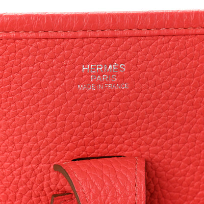 Hermes Taurillon Clemence Evelyne III PM Rose Jaipur 6 of 14
