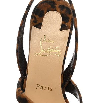 Christian Louboutin Veau Velours Taralita 85 Thong Sandals 38 Leo 7 of 8