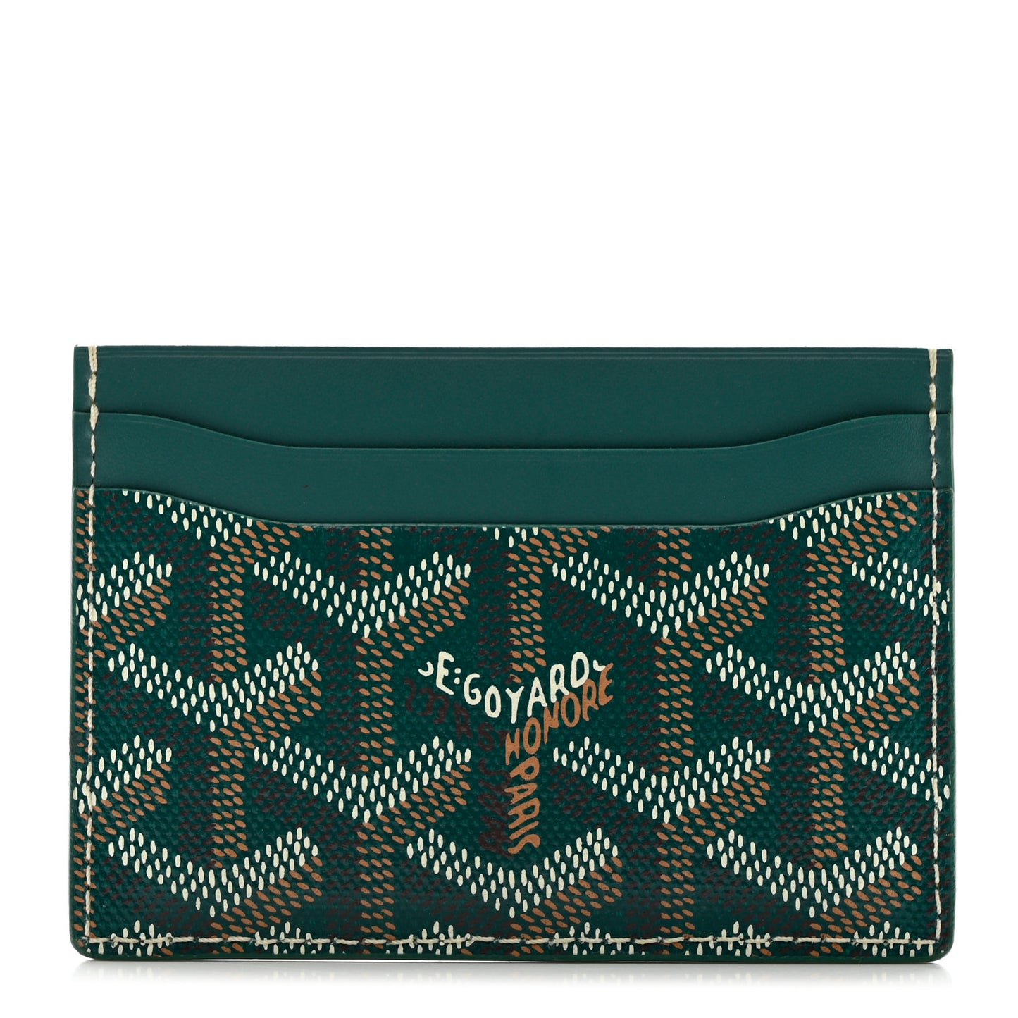 Goyardine Saint Sulpice Card Holder Green