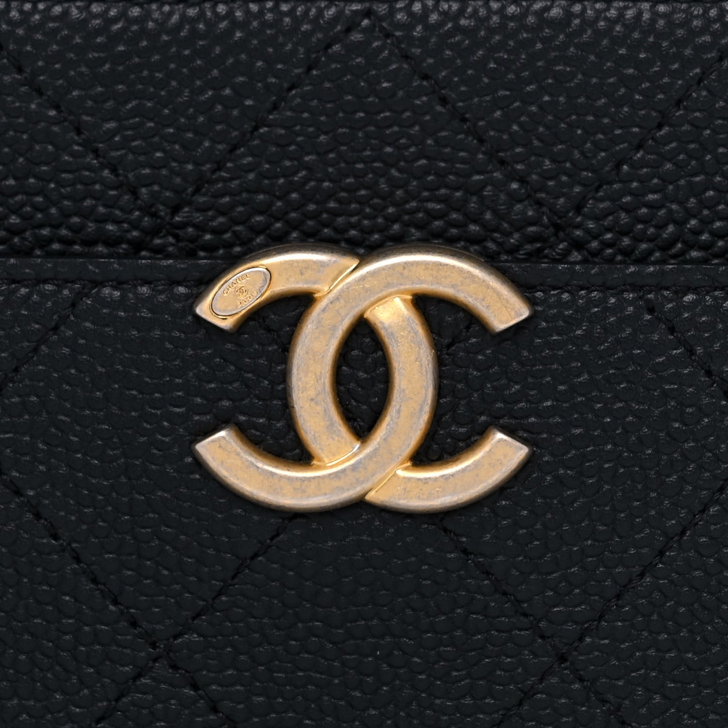 Caviar Quilted Waist Bag Black