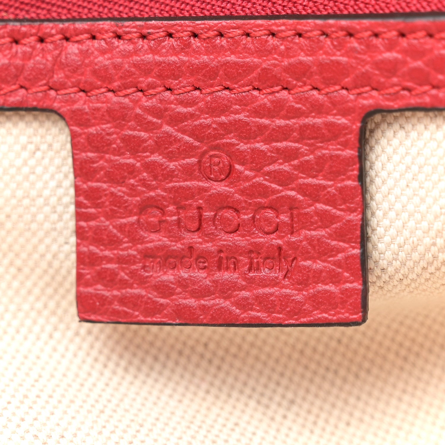 Gucci Calfskin Sylvie Web Kingsnake Print Top Handle Shoulder Bag Red 6 of 11