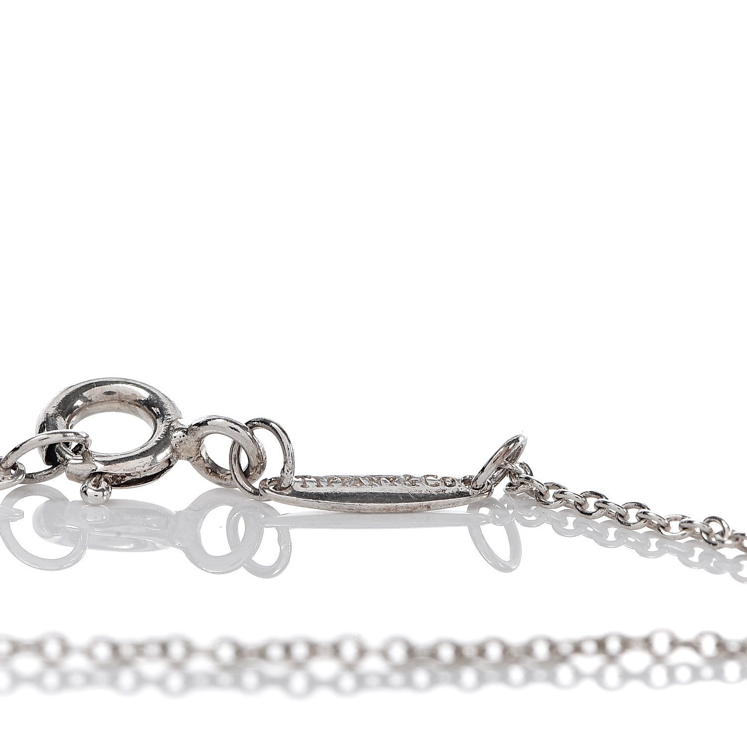 Tiffany Sterling Silver Diamond .05ct Elsa Peretti Diamonds by the Yard Bracelet 7 of 7