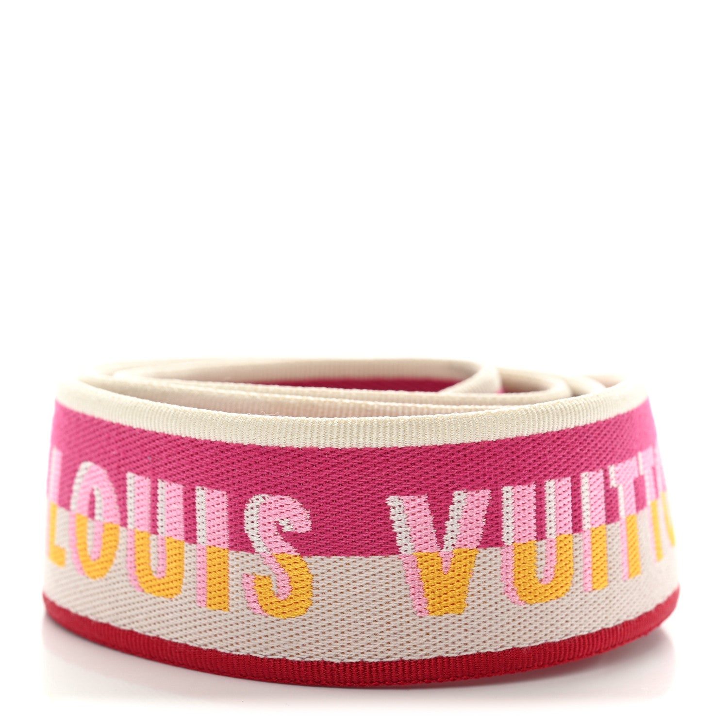 Louis Vuitton Jacquard Speedy Bandouliere 20 Shoulder Strap Fuchsia 2 of 4