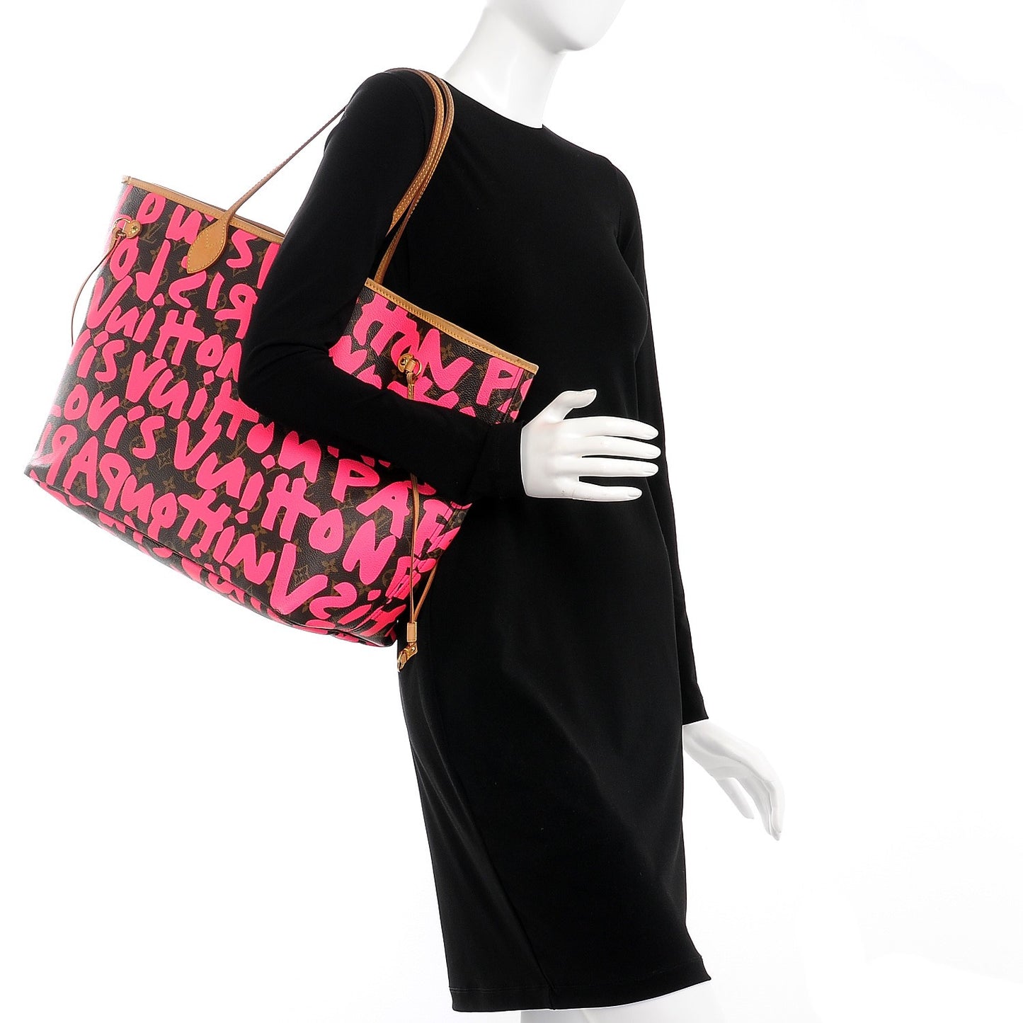 Monogram Graffiti Neverfull GM Fuchsia