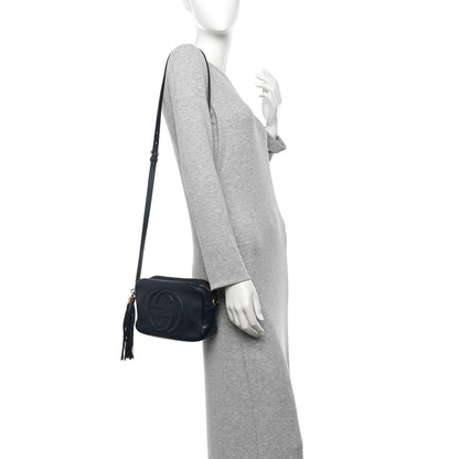 Gucci Pebbled Calfskin Small Soho Disco Bag Blue 2 of 16