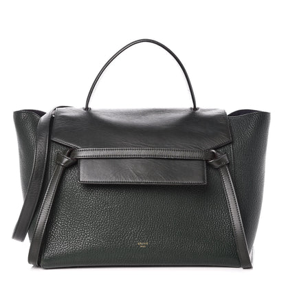 Celine Goatskin Smooth Calfskin Mini Belt Bag Dark Green 1 of 18