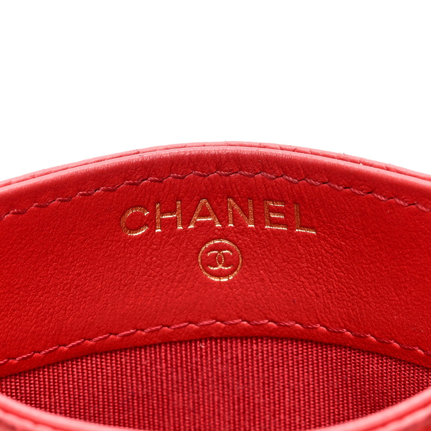 Chanel Caviar Quilted Boy Card Holder Red 6 of 11