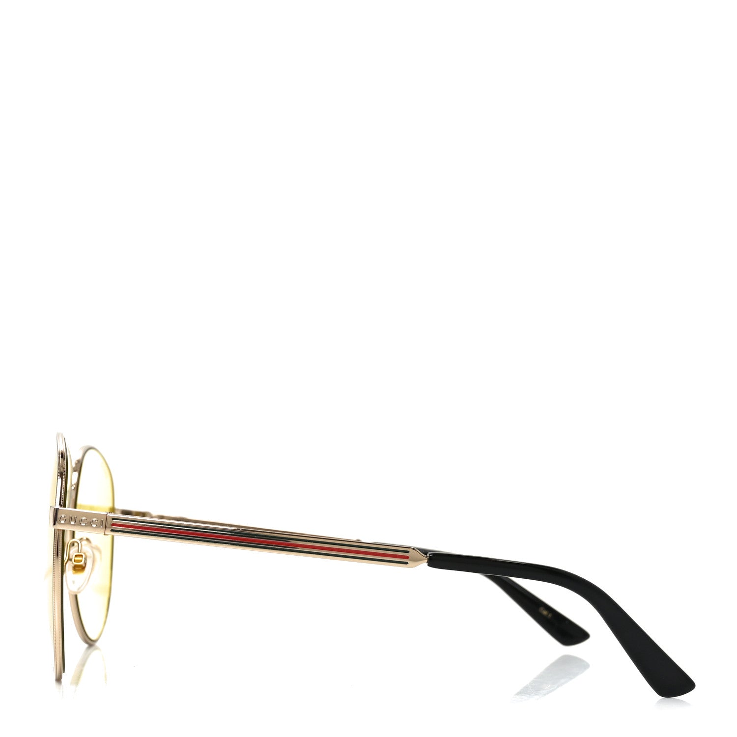 Gucci Aviator Sunglasses GG0138S Yellow 3 of 7