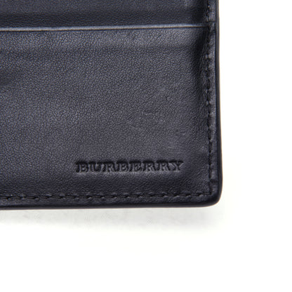 Burberry Calfskin Perforated Bi-Fold Wallet Black 8 of 11