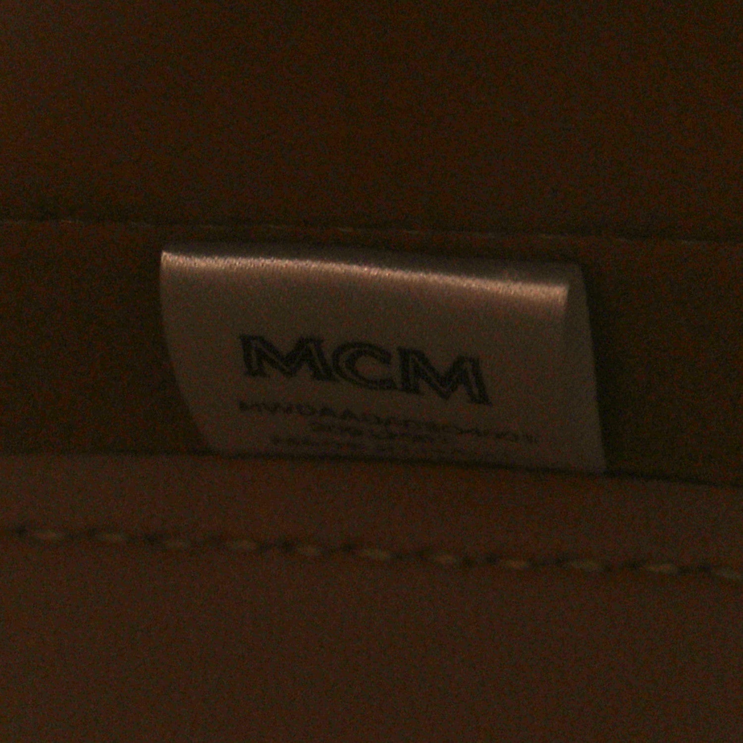 MCM Goatskin Milano Mini Drawstring Bag Orange 6 of 9