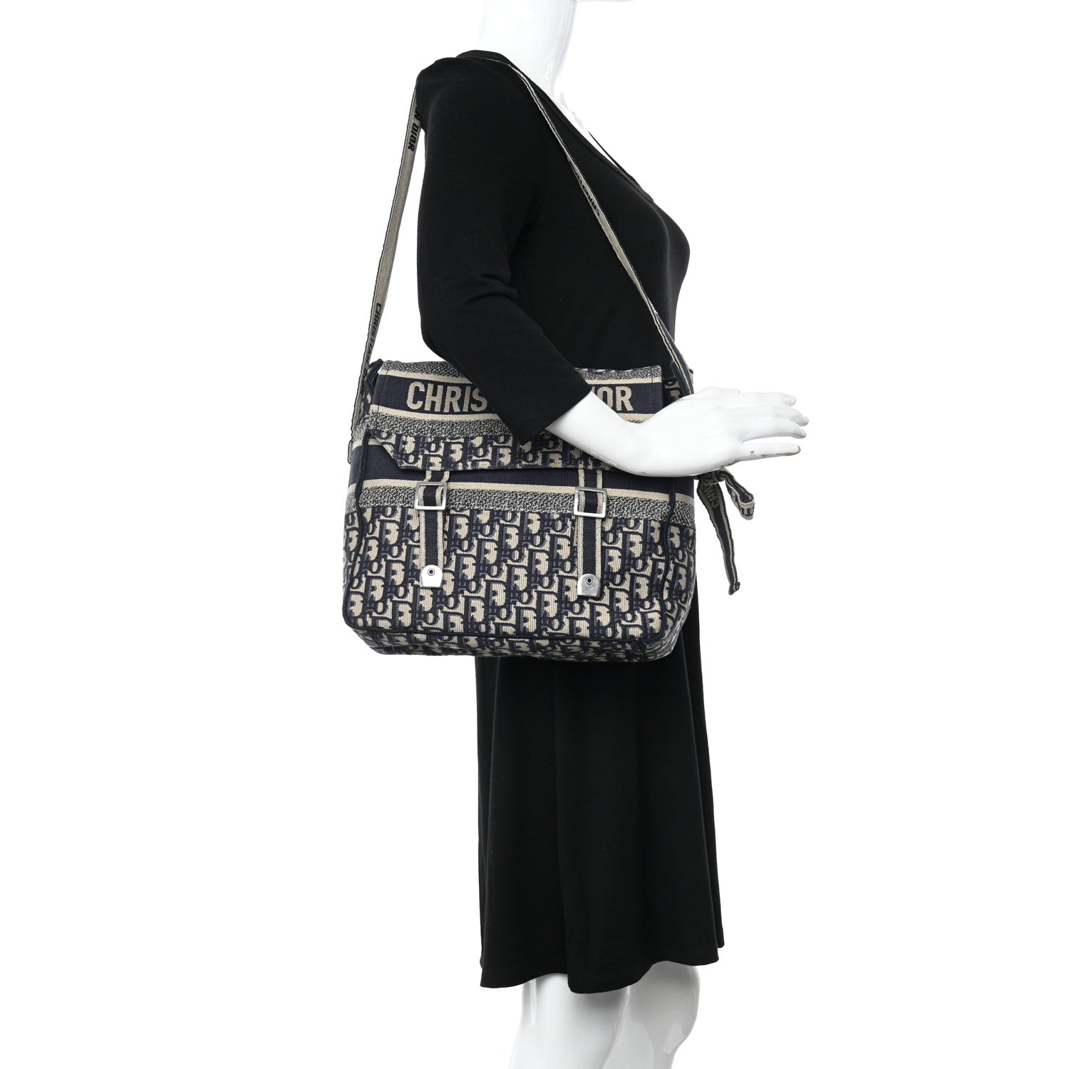 Christian Dior Oblique Medium Diorcamp Messenger Blue 2 of 13