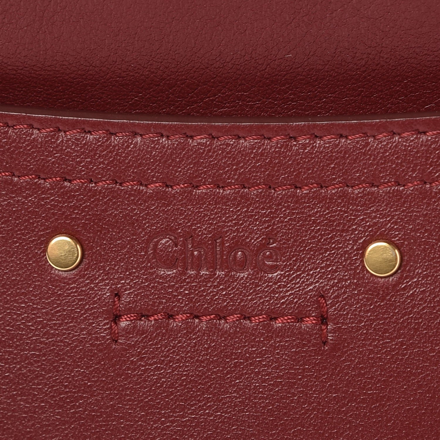 Chloe Smooth Calfskin Medium Roy Clutch Plum Purple 7 of 9