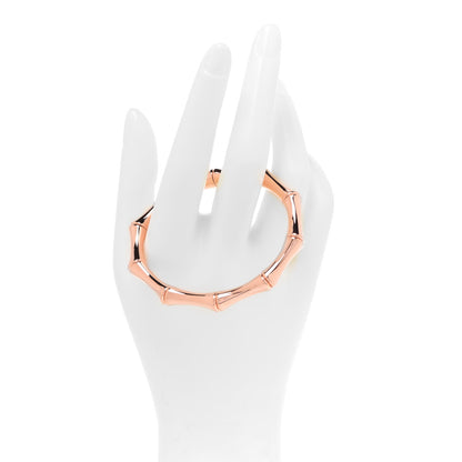 Gucci 18K Rose Gold Medium Bamboo Spring Bracelet 17 2 of 6