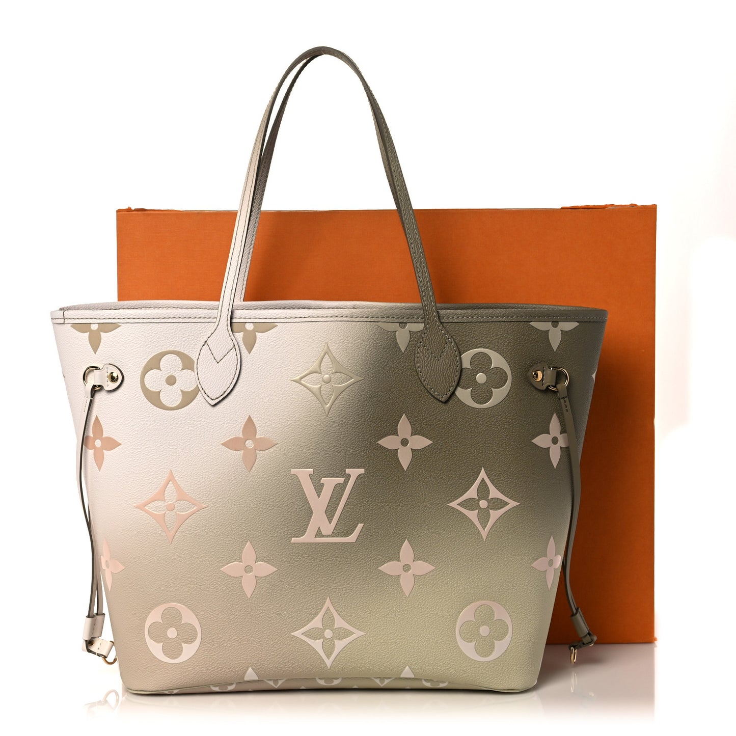 Monogram Giant Spring In The City Neverfull MM Sunset Kaki