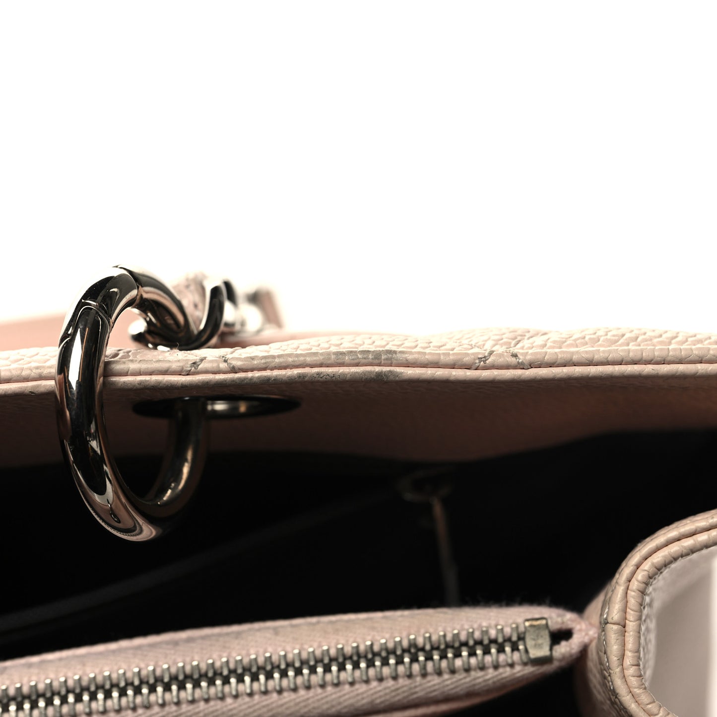 Caviar Quilted Grand Shopping Tote GST Light Pink