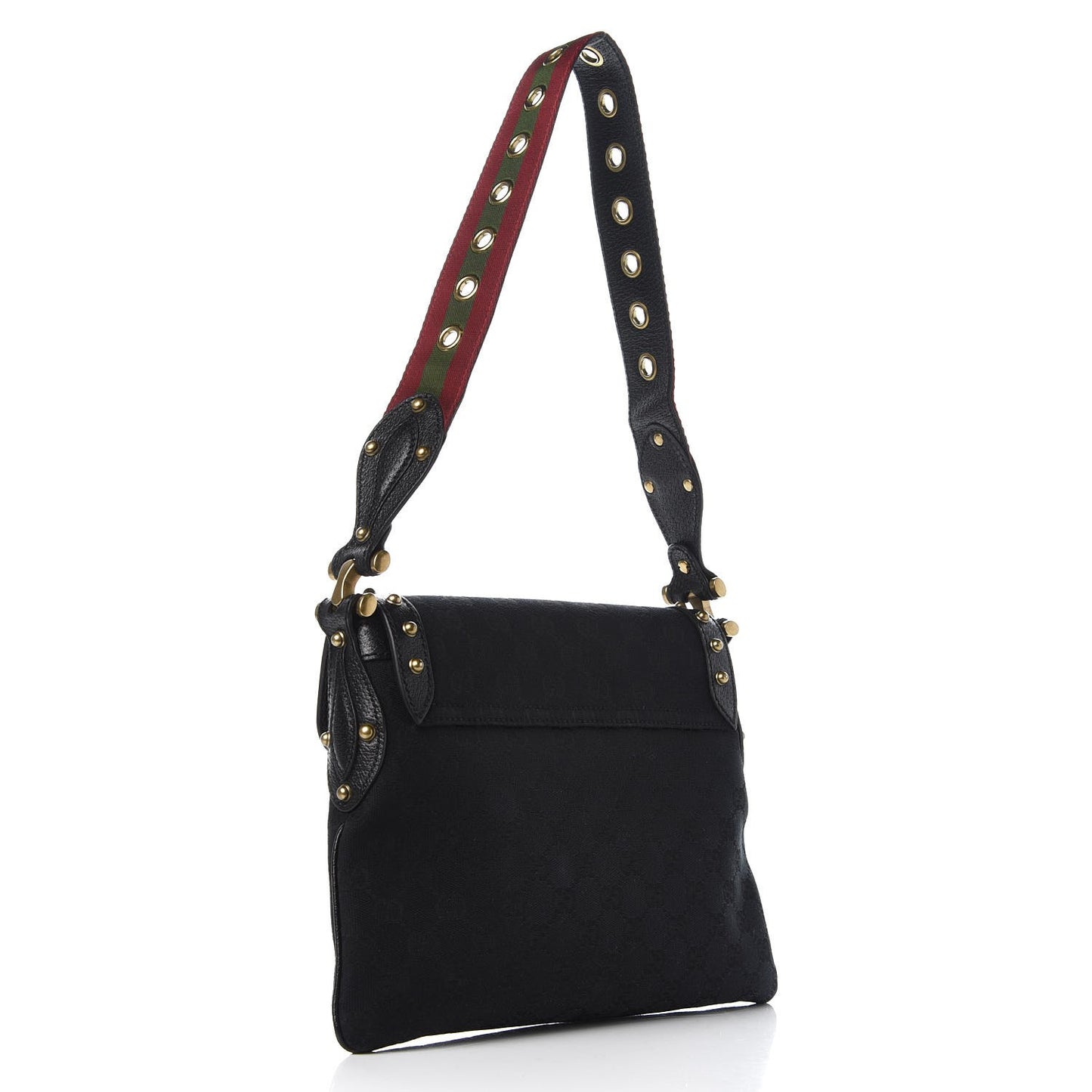 Monogram Studded Pelham Runway Flap Black