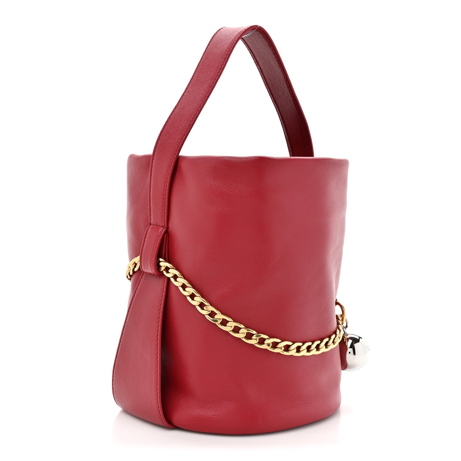Prada Nappa Petit Sac Mini Bucket Bag Ciliegia 3 of 9