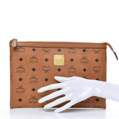 MCM Visetos Mini Pouch Cognac 2 of 6