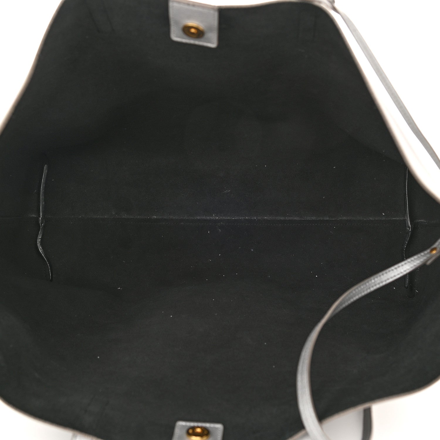 Saint Laurent Metallic Calfskin Large Shopping Tote Silver 6 of 21
