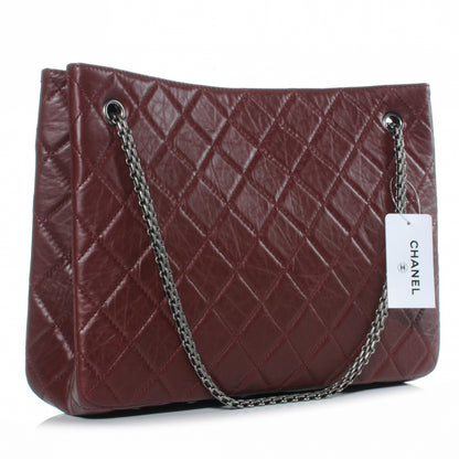 Chanel Aged Calfskin Reissue 2.55 Tote Bordeaux 3 of 8