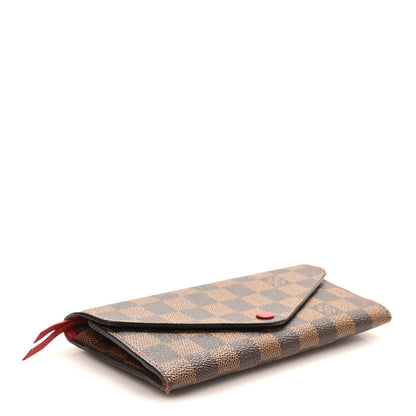 Louis Vuitton Damier Ebene Josephine Wallet Red 4 of 8
