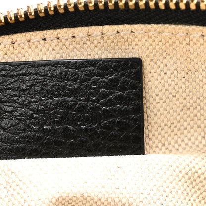 Gucci Grained Calfskin Sylvie Web Kingsnake Small Camera Bag Black Multicolor 8 of 12