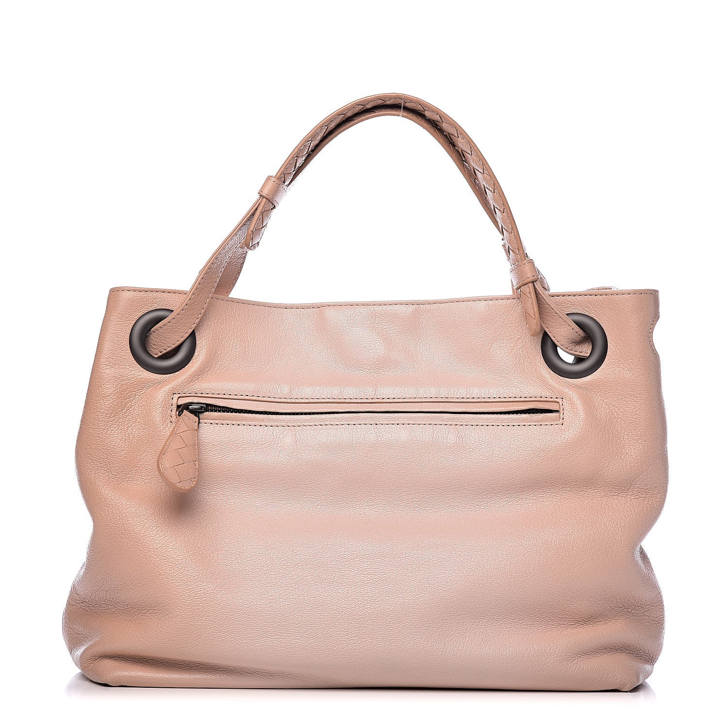 Bottega Veneta Madras Goatskin Sfumato Intrecciato Edoardo Bag Flamingo 1 of 10