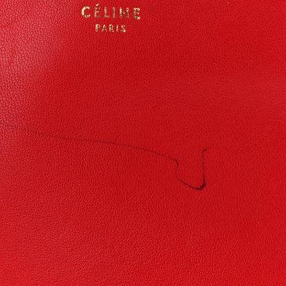 Celine Lambskin Small Trio Crossbody Bag Red 10 of 10